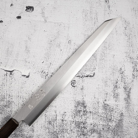 初心 x 明神利器制作所 白鷺 銀三鋼 切付柳刃 300mm