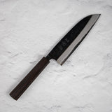 初心 漆黒 青二鋼 黒打ち 三徳 165mm