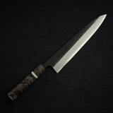 初心 蜃気楼 青紙スーパー ダマスカス 黒打ち 牛刀 240mm
