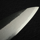 初心 蜃気楼 青紙スーパー ダマスカス 黒打ち 牛刀 240mm