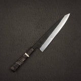 初心 蜃気楼 青紙スーパー 黒打ち ダマスカス 牛刀 210mm