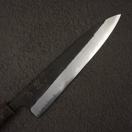 初心 蜃気楼 青紙スーパー 黒打ち ダマスカス 牛刀 210mm