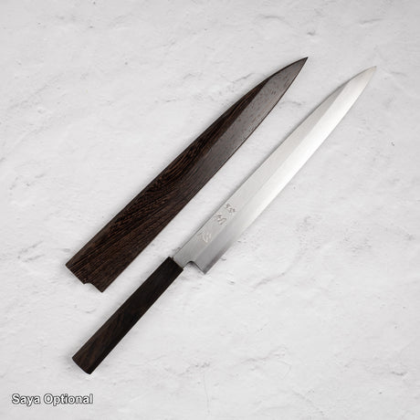 初心 x 明神利器制作所 白鷺 銀三鋼 柳刃 300mm