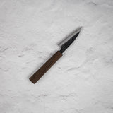 初心 墨 青二鋼 黒打ち ペティナイフ 80mm