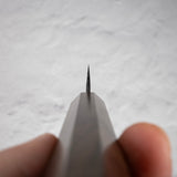 初心 墨 青二鋼 黒打ち ペティナイフ 80mm