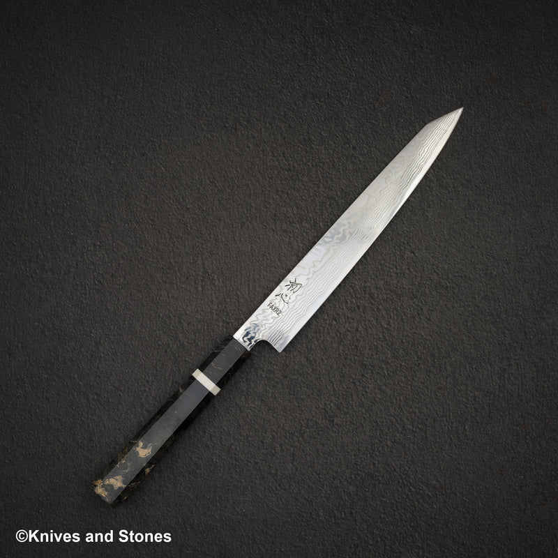 初心 FAXR2 ダマスカス 切付筋引 240mm