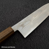 初心 銀霜 銀三鋼 ニッケルダマスカス 三徳 180mm