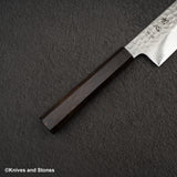 初心 隼 V金10号 ダマスカス 槌目 三徳 180mm エボニーハンドル