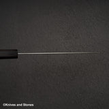 初心 隼 V金10号 ダマスカス 槌目 三徳 180mm エボニーハンドル