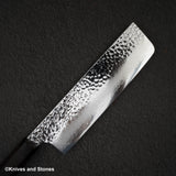 初心 隼 V金10号 槌目三層 菜切 180mm エボニー