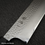 初心 隼 V金10号 槌目三層 菜切 180mm エボニー