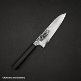 初心 隼 V金10号 槌目三層 三徳 180mm エボニー