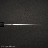初心 隼 V金10号 槌目三層 三徳 180mm エボニー