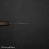 初心 雲影 青二鋼 黒打ちダマスカス ペティナイフ 80mm ブラックチャカテ