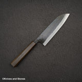初心 黒熊 青二鋼 黒打ち 三徳 165mm