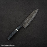 初心 細氷 SG2 黒染め ブラックダマスカス 三徳 180mm