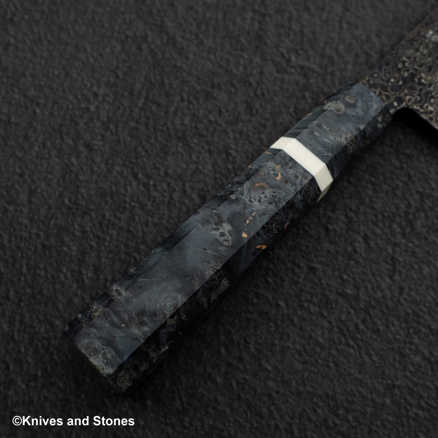 初心 細氷 SG2 黒染め ブラックダマスカス 三徳 180mm