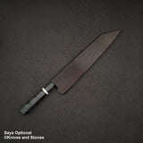 初心 x 二唐刃物鍛造所 悦び SLD鋼 銅ダマスカス 切付牛刀 240mm