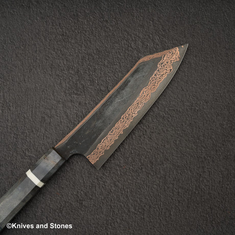 初心 x 二唐刃物鍛造所 悦び SLD鋼 銅ダマスカス 文化 180mm