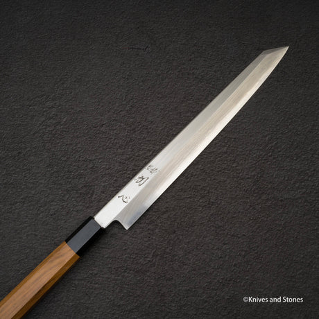 中川打刃物 銀三鋼 霞 切付柳刃 270mm