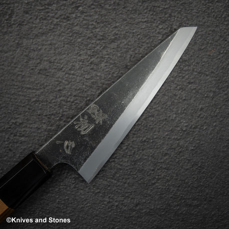 初心 x 明神利器制作所 白鷺 青二鋼 黒打ち 骨スキ 150mm