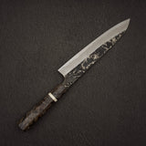初心 x 二唐刃物鍛造所 悦びスペシャル SLD鋼 黒打ち ダマスカス 牛刀 240mm