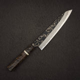 初心 x 二唐刃物鍛造所 悦びスペシャル SLD鋼 黒打ち ダマスカス 牛刀 240mm
