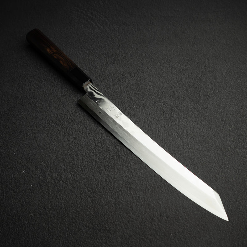 初心 x Shimizu 銀三鋼 ダマスカス 切付柳刃 270mm