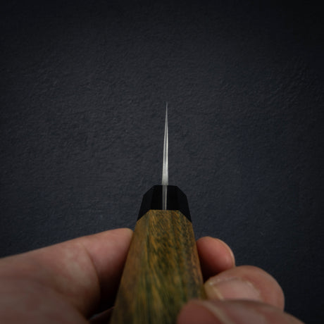 初心 x 吉金刃物 SKD合金工具鋼 梨地 牛刀 210mm 高身 アルゼンチンリグナムバイタハンドル