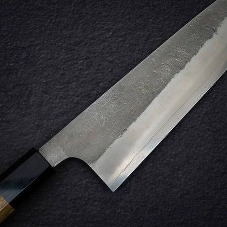 初心 x 吉金刃物 SKD合金工具鋼 梨地 牛刀 210mm 高身 アルゼンチンリグナムバイタハンドル