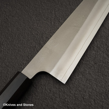 初心 x 吉金刃物 SKD合金工具鋼 梨地 牛刀 240mm 磁石ガード付き