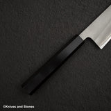 初心 x 吉金刃物 白二鋼 梨地 牛刀 210mm ステンレスクラッド エボニーハンドル