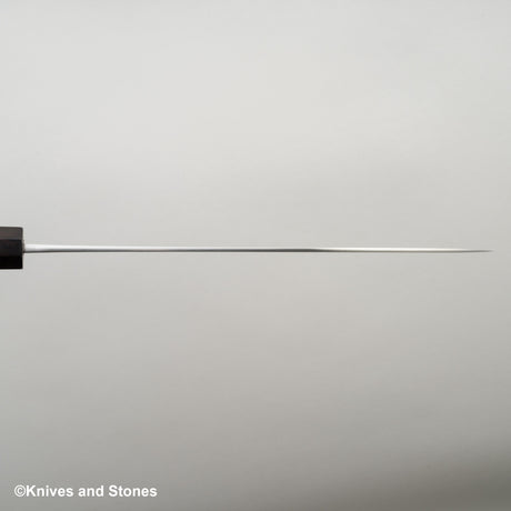初心 x 吉金刃物 SKD合金工具鋼 梨地 牛刀 240mm エボニーハンドル