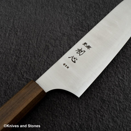 初心 隼 青紙スーパー 鏡面 三徳 180mm