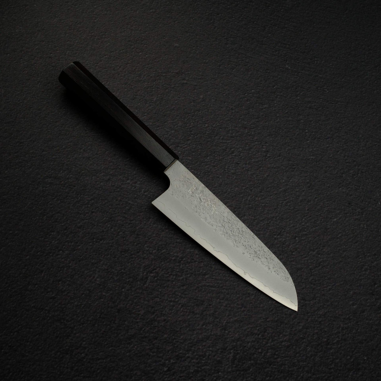 K&S Yuepo SLD Nashiji Ko-Santoku 135mm, Ebony Handle
