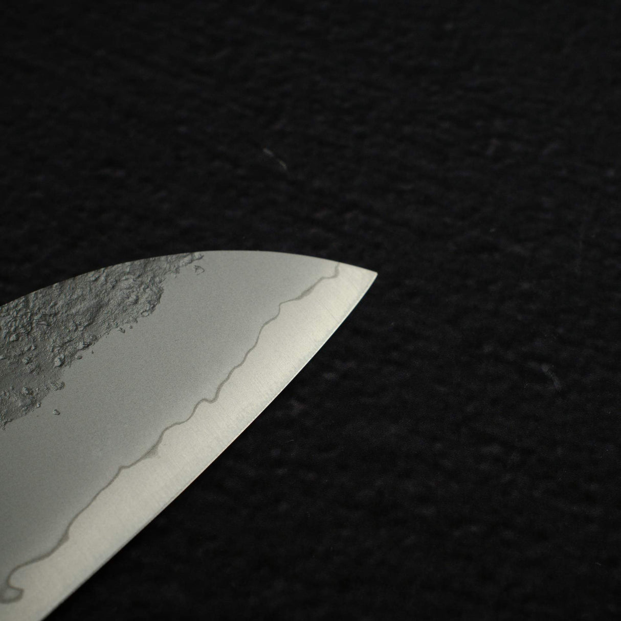 K&S Yuepo SLD Nashiji Ko-Santoku 135mm, Ebony Handle