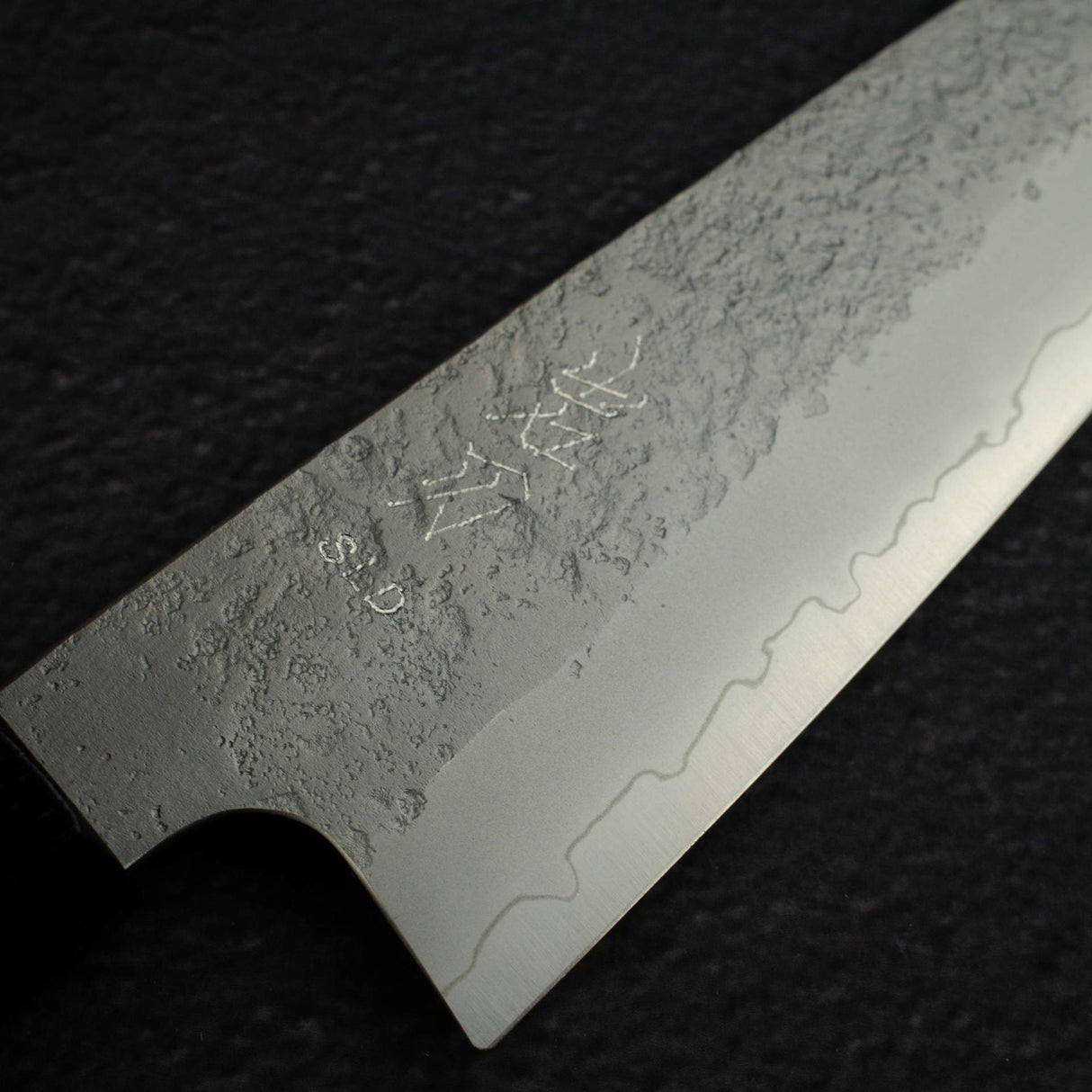 K&S Yuepo SLD Nashiji Ko-Santoku 135mm, Ebony Handle