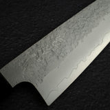 K&S Yuepo SLD Nashiji Ko-Santoku 135mm, Ebony Handle
