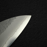 K&S Yuepo SLD Nashiji Santoku 180mm, Ebony Handle