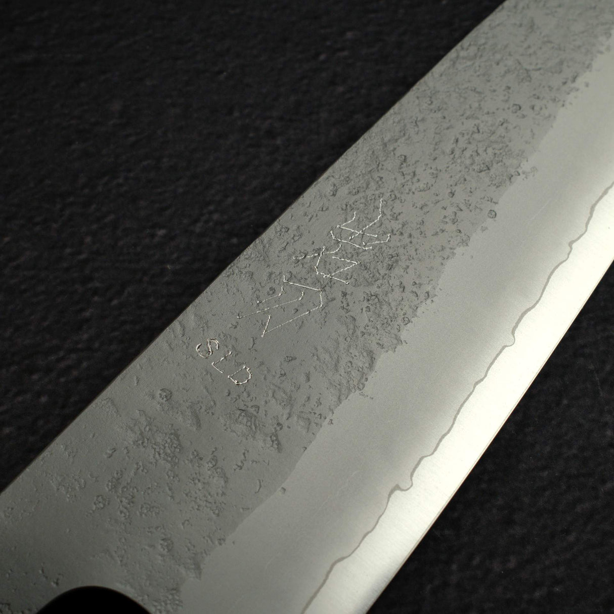 K&S Yuepo SLD Nashiji Santoku 180mm, Ebony Handle