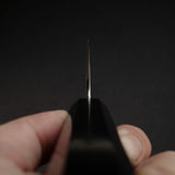 K&S Yuepo SLD Nashiji Santoku 180mm, Ebony Handle