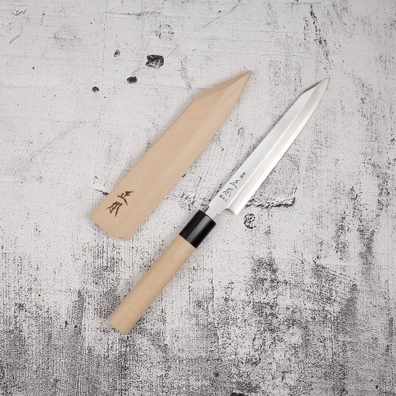 正本 白二鋼 切付柳刃 165mm KS4616 鞘付き