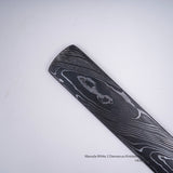 増田切出工場 白二鋼 流水 ダマスカス 切出 24mm