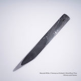 増田切出工場 白二鋼 流水 ダマスカス 切出 24mm