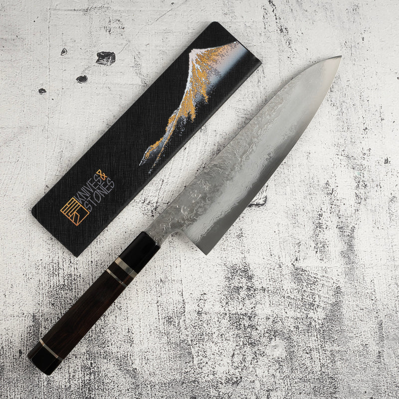 増田 吉秀 青一鋼 ダマスカス 牛刀 220mm