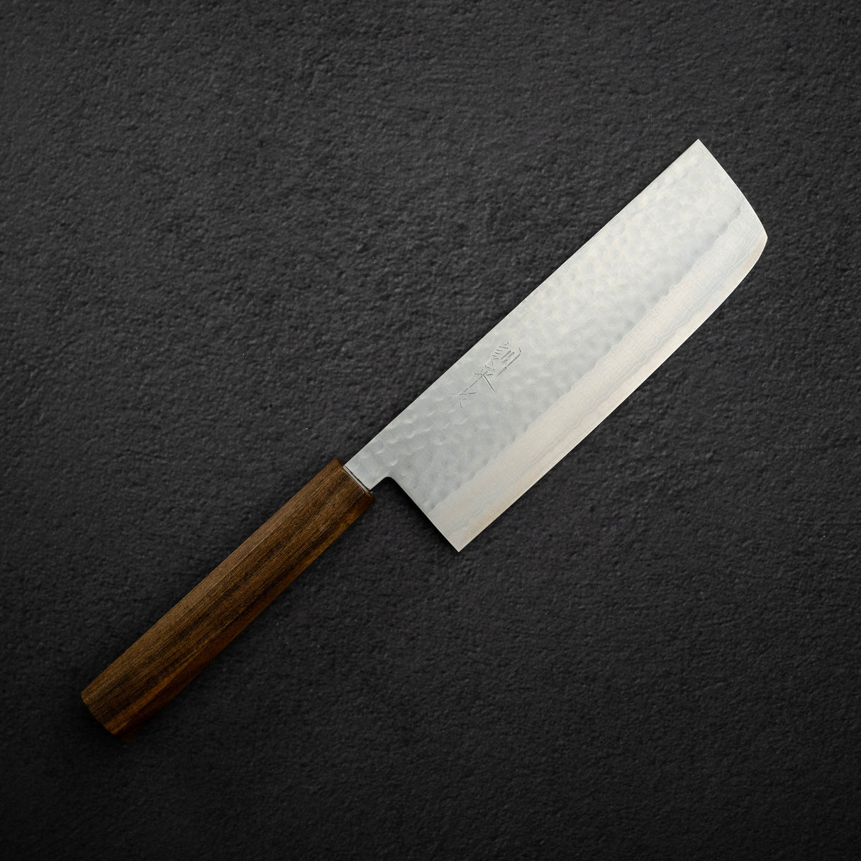増谷打刃物 黒鯨 V金10号 ダマスカス 菜切 165mm