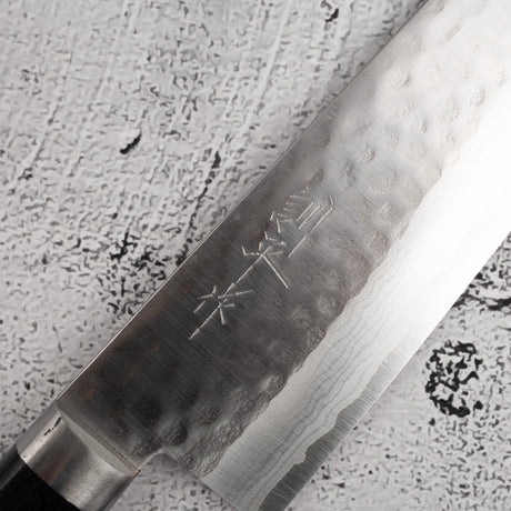 増谷打刃物 黒龍 VG10 ダマスカス 槌目 三徳 170mm