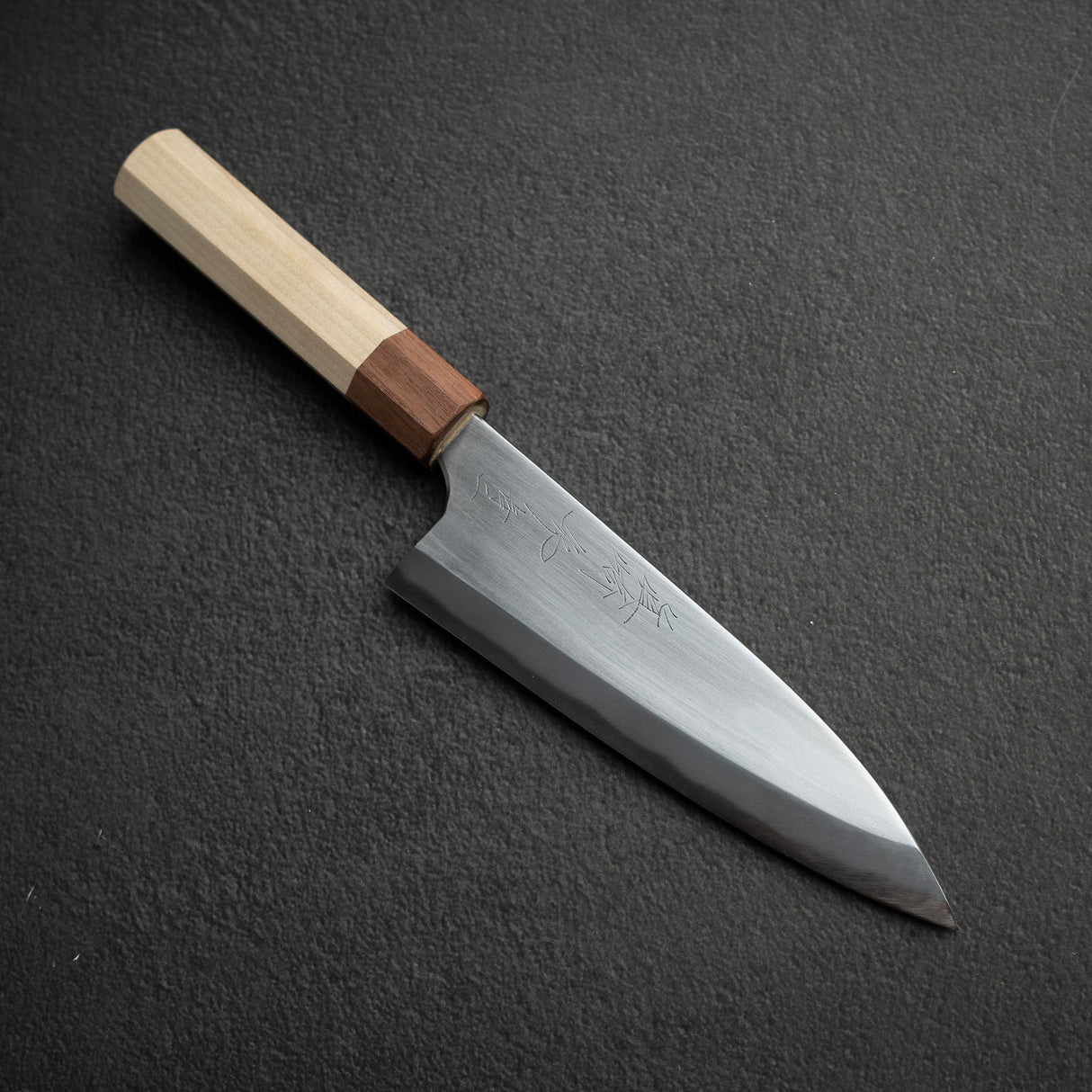 眞崎 直樹 青二鋼 磨き 出刃 180mm