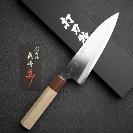 眞崎 直樹 青二鋼 磨き 出刃 180mm