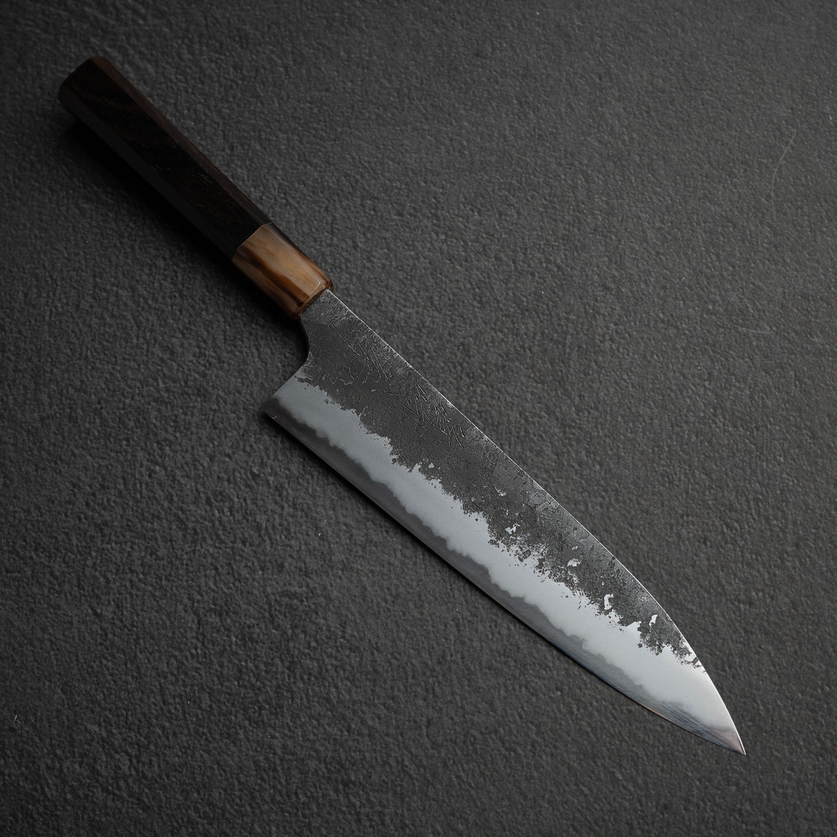 眞崎 直樹 白二鋼 黒打ち 牛刀 210mm